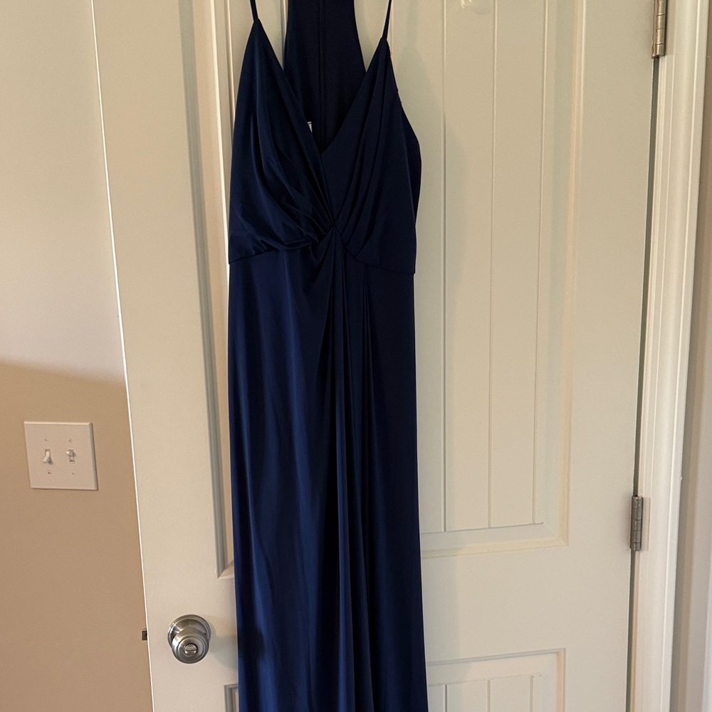 Elegant Navy Maxi Dress